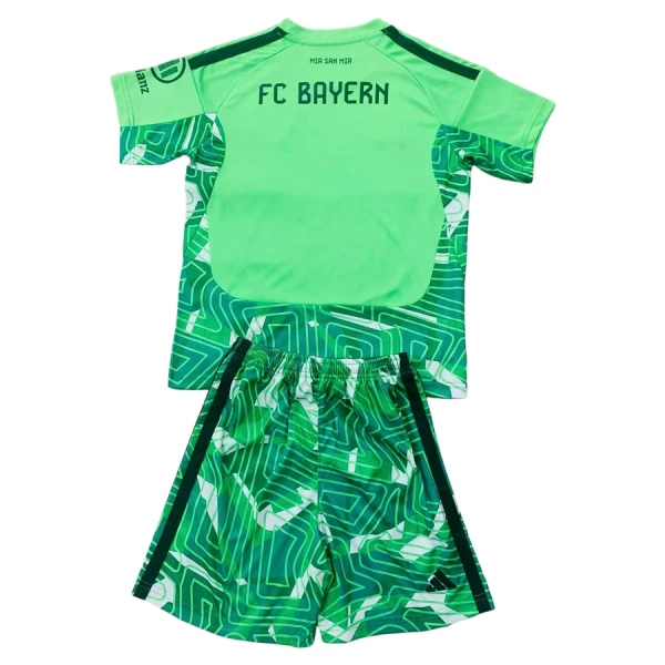 Günstige FC Bayern München Torwart Kindertrikot 2026/27 Kurzarm Grüne