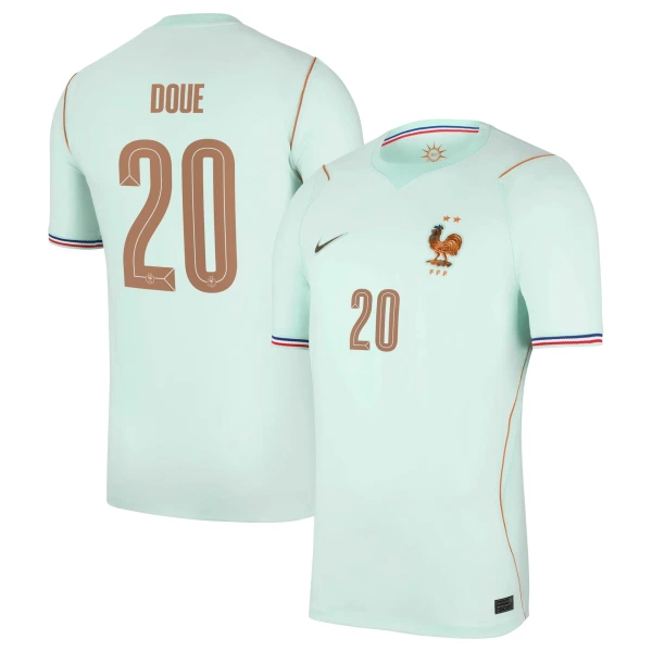 Günstige Frankreich Desire Doue 20 Herrentrikot Auswärts WM 2026 Kurzarm Günstige Frankreich Desire Doue 20 Herrentrikot Auswärts WM 2026 Kurzarm
