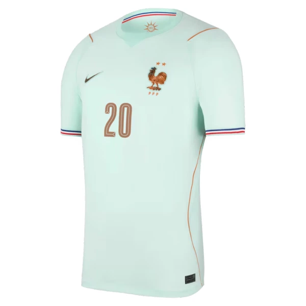 Günstige Frankreich Desire Doue 20 Herrentrikot Auswärts WM 2026 Kurzarm