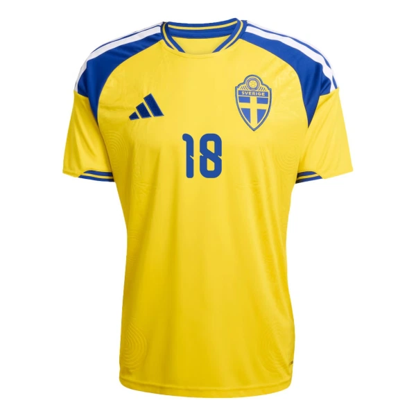 Günstige Schweden Ayari 18 Herrentrikot Heim WM 2026 Kurzarm