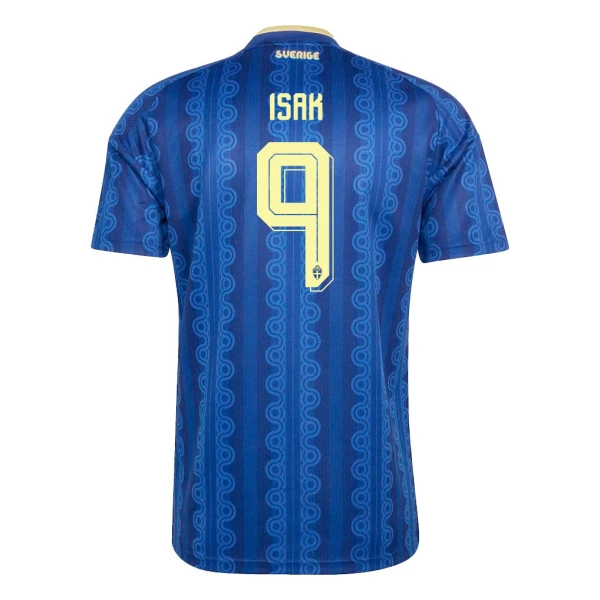 Günstige Schweden Isak 9 Herrentrikot Auswärts WM 2026 Kurzarm Günstige Schweden Isak 9 Herrentrikot Auswärts WM 2026 Kurzarm