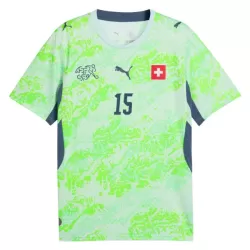 Günstige Schweiz Djibril Sow 15 Herrentrikot Auswärts WM 2026 Kurzarm