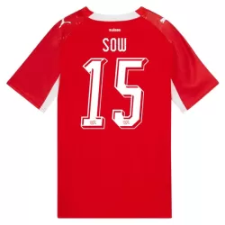 Günstige Schweiz Djibril Sow 15 Herrentrikot Heim WM 2026 Kurzarm Günstige Schweiz Djibril Sow 15 Herrentrikot Heim WM 2026 Kurzarm