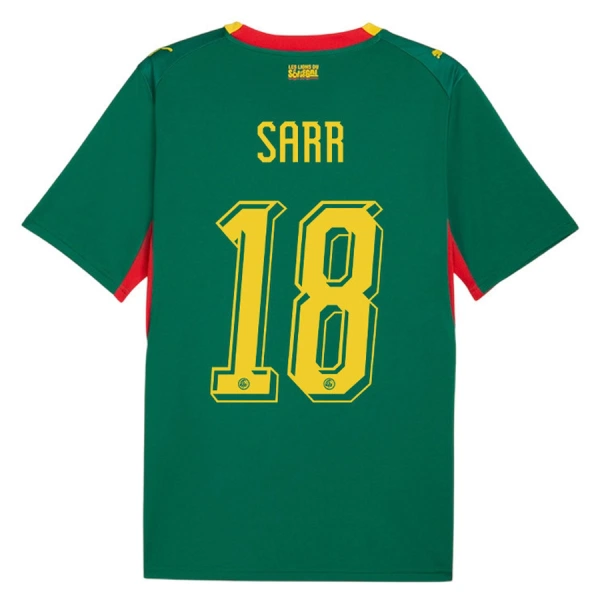 Günstige Senegal Sarr 18 Herrentrikot Auswärts WM 2026 Kurzarm Günstige Senegal Sarr 18 Herrentrikot Auswärts WM 2026 Kurzarm