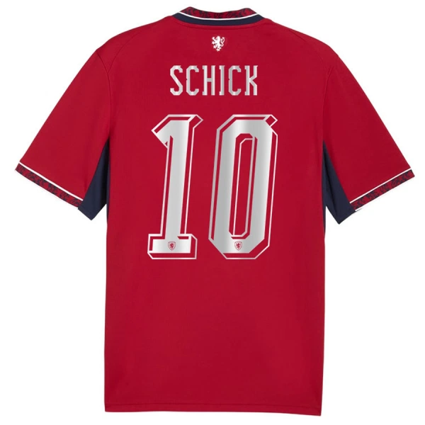 Günstige Tschechische Republik Schick 10 Herrentrikot Heim WM 2026 Kurzarm Günstige Tschechische Republik Schick 10 Herrentrikot Heim WM 2026 Kurzarm
