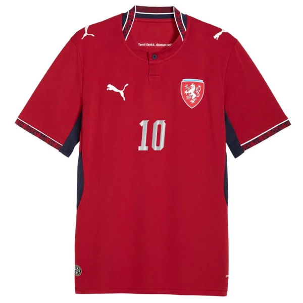 Günstige Tschechische Republik Schick 10 Herrentrikot Heim WM 2026 Kurzarm