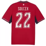 Günstige Tschechische Republik Soucek 22 Herrentrikot Heim WM 2026 Kurzarm