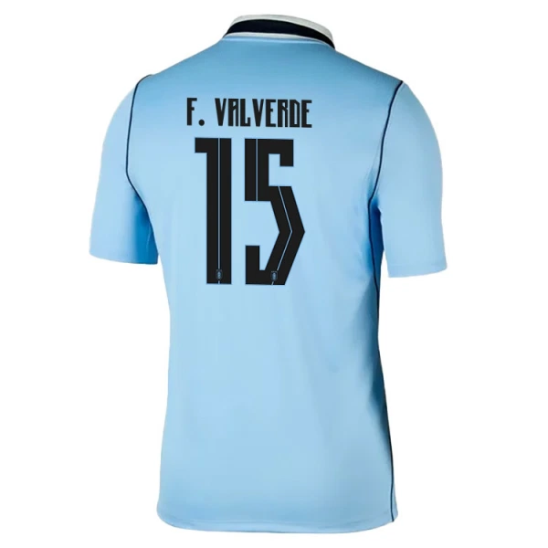 Günstige Uruguay Federico Valverde 15 Herrentrikot Heim WM 2026 Kurzarm Günstige Uruguay Federico Valverde 15 Herrentrikot Heim WM 2026 Kurzarm