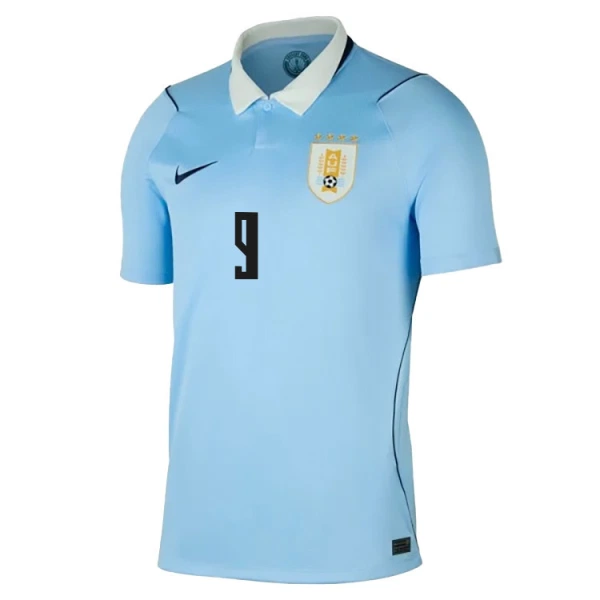 Günstige Uruguay Luis Suarez 9 Herrentrikot Heim WM 2026 Kurzarm