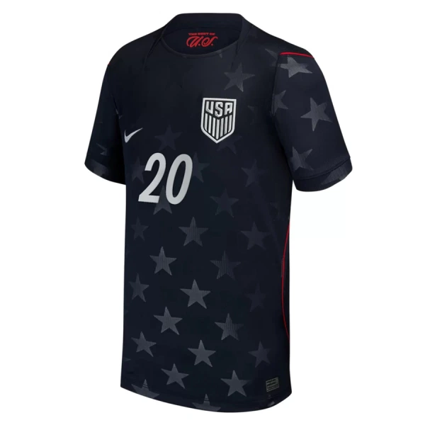 Günstige USA Balogun 20 Herrentrikot Auswärts WM 2026 Kurzarm