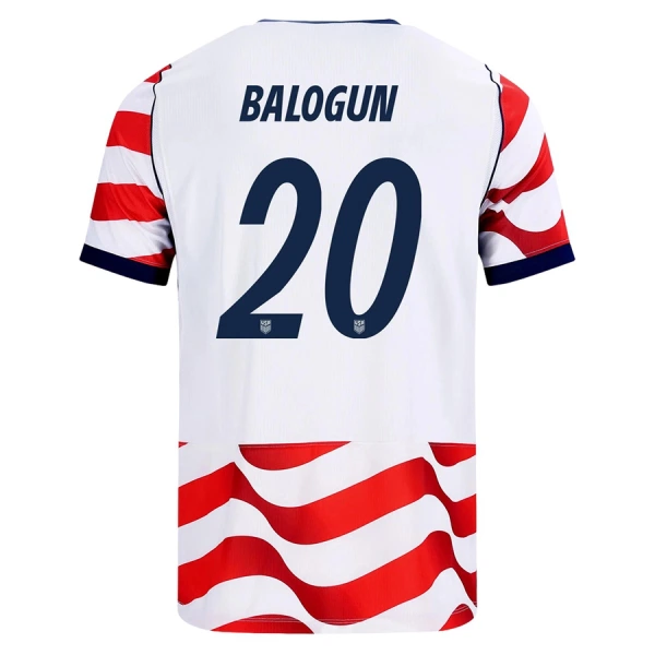 Günstige USA Balogun 20 Herrentrikot Heim WM 2026 Kurzarm Günstige USA Balogun 20 Herrentrikot Heim WM 2026 Kurzarm