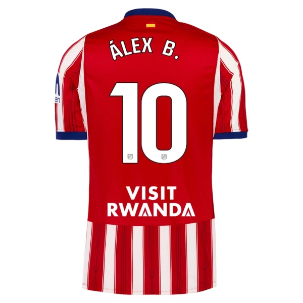 Günstige Atlético Madrid Alex B. 10 Herrentrikot Heim 2026/27 Kurzarm Günstige Atlético Madrid Alex B. 10 Herrentrikot Heim 2026/27 Kurzarm