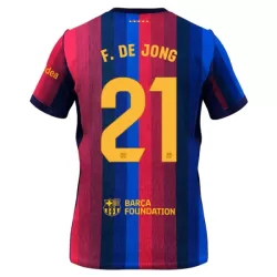Günstige FC Barcelona Frenkie de Jong 21 Herrentrikot Heim 2026/27 Kurzarm Günstige FC Barcelona Frenkie de Jong 21 Herrentrikot Heim 2026/27 Kurzarm