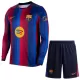 Günstige FC Barcelona Kindertrikot Heim 2026/27 Langarm