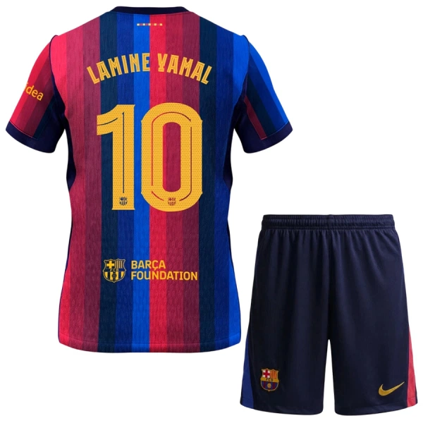 Günstige FC Barcelona Lamine Yamal 10 Kindertrikot Heim 2026/27 Kurzarm