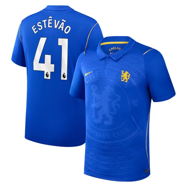 Günstige Chelsea Estevao 41 Herrentrikot Heim 2026/27 Kurzarm Günstige Chelsea Estevao 41 Herrentrikot Heim 2026/27 Kurzarm