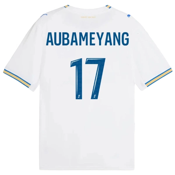 Günstige Olympique Marseille Aubameyang 17 Herrentrikot Heim 2026/27 Kurzarm Günstige Olympique Marseille Aubameyang 17 Herrentrikot Heim 2026/27 Kurzarm