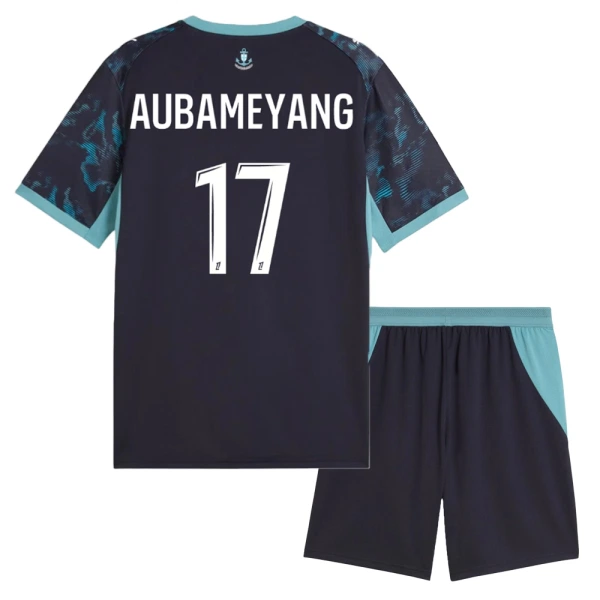 Günstige Olympique Marseille Aubameyang 17 Kindertrikot Auswärts 2026/27 Kurzarm Günstige Olympique Marseille Aubameyang 17 Kindertrikot Auswärts 2026/27 Kurzarm