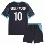 Günstige Olympique Marseille Greenwood 10 Kindertrikot Auswärts 2026/27 Kurzarm