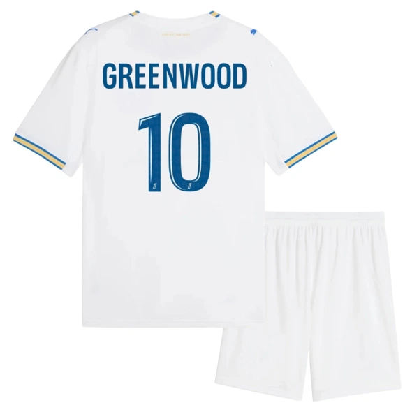 Günstige Olympique Marseille Greenwood 10 Kindertrikot Heim 2026/27 Kurzarm Günstige Olympique Marseille Greenwood 10 Kindertrikot Heim 2026/27 Kurzarm