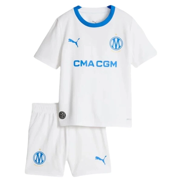 Günstige Olympique Marseille Kindertrikot Heim 2026/27 Kurzarm Günstige Olympique Marseille Kindertrikot Heim 2026/27 Kurzarm