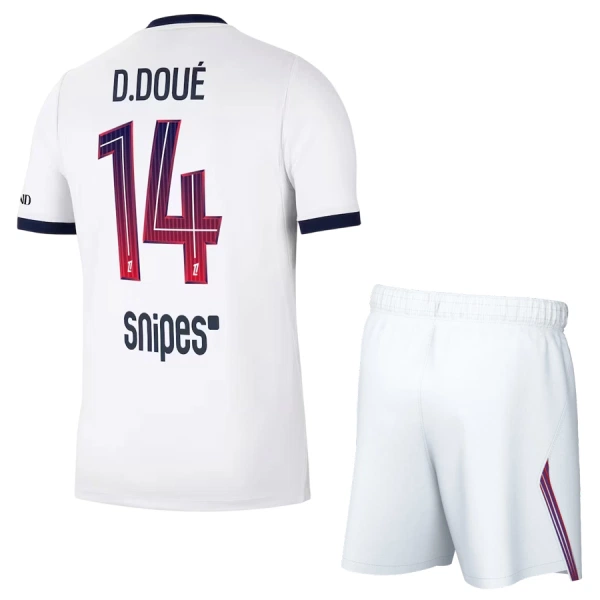 Günstige Paris Saint-Germain Desire Doue 14 Kindertrikot Auswärts 2026/27 Kurzarm