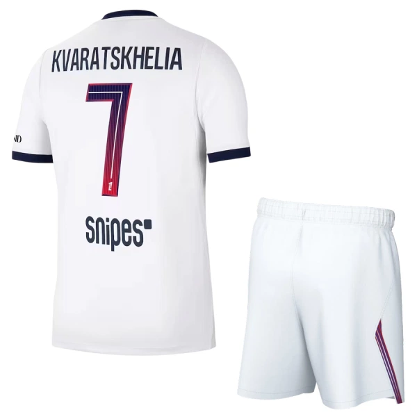 Günstige Paris Saint-Germain Kvaratskhelia 7 Kindertrikot Auswärts 2026/27 Kurzarm Günstige Paris Saint-Germain Kvaratskhelia 7 Kindertrikot Auswärts 2026/27 Kurzarm