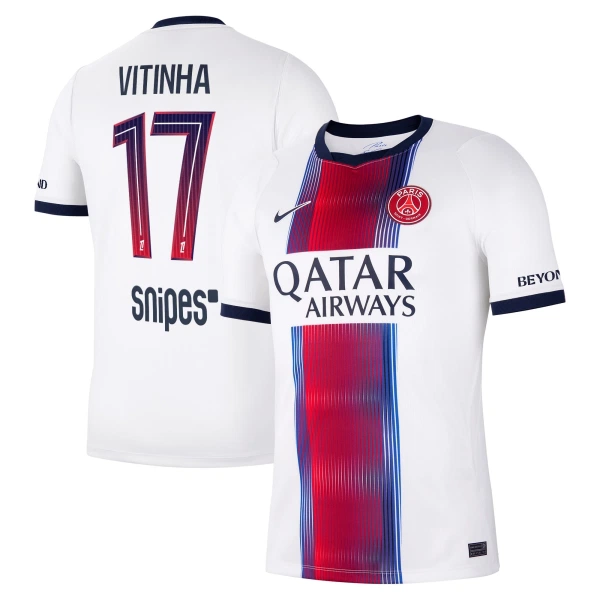 Günstige Paris Saint-Germain Vitinha 17 Herrentrikot Auswärts 2026/27 Kurzarm Günstige Paris Saint-Germain Vitinha 17 Herrentrikot Auswärts 2026/27 Kurzarm