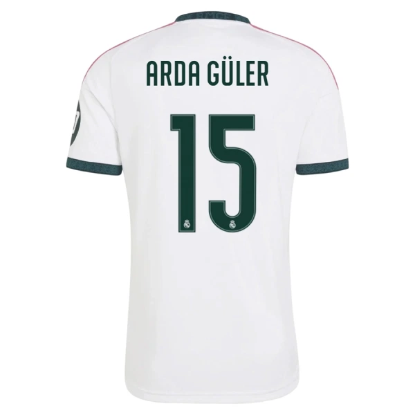 Günstige Real Madrid Arda Guler 15 Herrentrikot Heim 2026/27 Kurzarm Günstige Real Madrid Arda Guler 15 Herrentrikot Heim 2026/27 Kurzarm