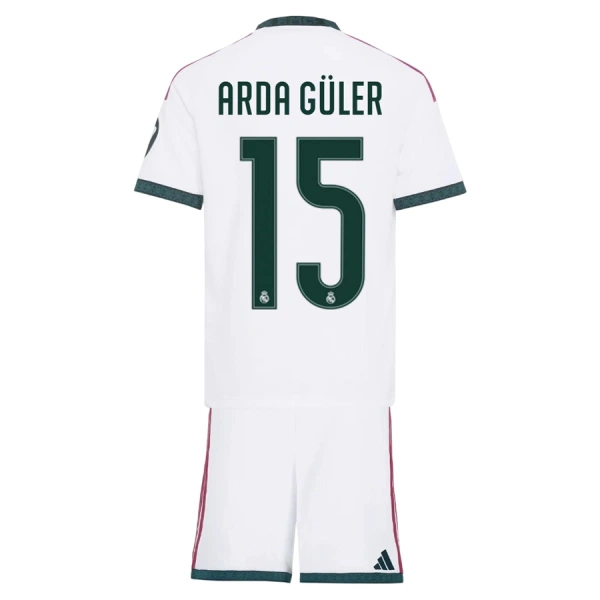 Günstige Real Madrid Arda Guler 15 Kindertrikot Heim 2026/27 Kurzarm Günstige Real Madrid Arda Guler 15 Kindertrikot Heim 2026/27 Kurzarm