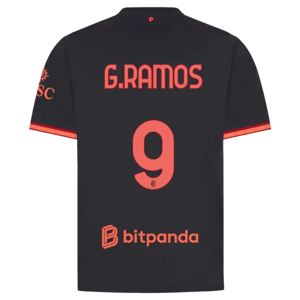 Günstige AC Mailand G. Ramos 9 Herrentrikot Ausweich 2026/27 Kurzarm Günstige AC Mailand G. Ramos 9 Herrentrikot Ausweich 2026/27 Kurzarm