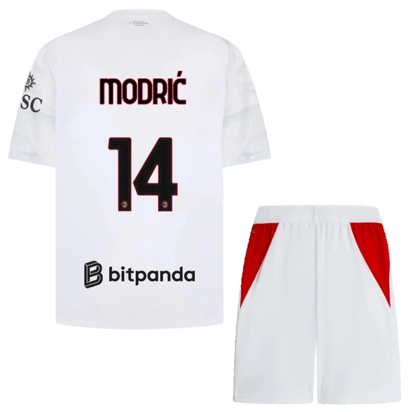 Günstige AC Mailand Modrić 14 Kindertrikot Auswärts 2026/27 Kurzarm Günstige AC Mailand Modrić 14 Kindertrikot Auswärts 2026/27 Kurzarm