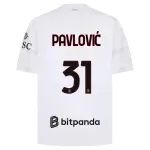 Günstige AC Mailand Pavlovic 31 Herrentrikot Auswärts 2026/27 Kurzarm