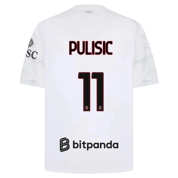 Günstige AC Mailand Pulisic 11 Herrentrikot Auswärts 2026/27 Kurzarm Günstige AC Mailand Pulisic 11 Herrentrikot Auswärts 2026/27 Kurzarm