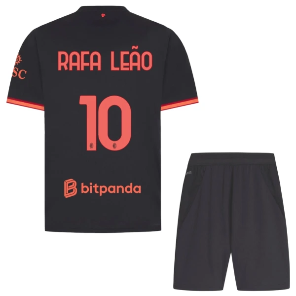 Günstige AC Mailand Rafael Leao 10 Kindertrikot Ausweich 2026/27 Kurzarm Günstige AC Mailand Rafael Leao 10 Kindertrikot Ausweich 2026/27 Kurzarm