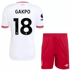 Günstige Liverpool Gakpo 18 Kindertrikot Auswärts 2026/27 Kurzarm