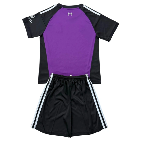 Günstige Liverpool Torwart Kindertrikot 2026/27 Kurzarm Lila