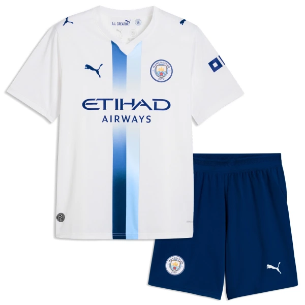 Günstige Manchester City Kindertrikot Ausweich 2026/27 Kurzarm Günstige Manchester City Kindertrikot Ausweich 2026/27 Kurzarm