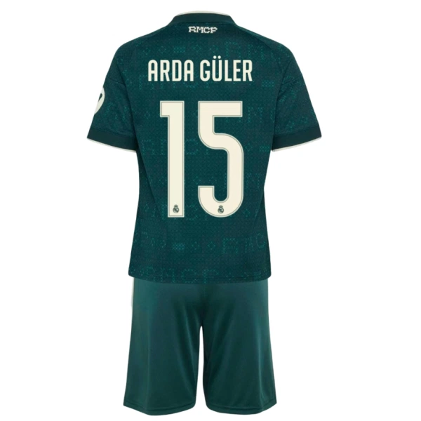 Günstige Real Madrid Arda Guler 15 Kindertrikot Auswärts 2026/27 Kurzarm Günstige Real Madrid Arda Guler 15 Kindertrikot Auswärts 2026/27 Kurzarm