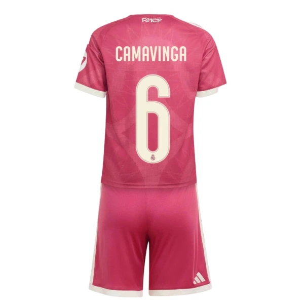 Günstige Real Madrid Camavinga 6 Kindertrikot Ausweich 2026/27 Kurzarm