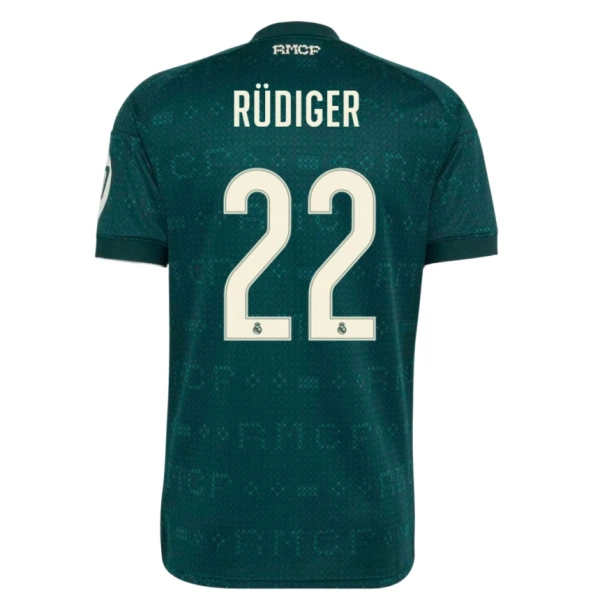 Günstige Real Madrid Rudiger 22 Herrentrikot Auswärts 2026/27 Kurzarm