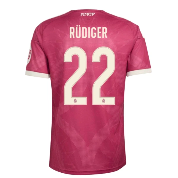 Günstige Real Madrid Rudiger 22 Herrentrikot Ausweich 2026/27 Kurzarm Günstige Real Madrid Rudiger 22 Herrentrikot Ausweich 2026/27 Kurzarm