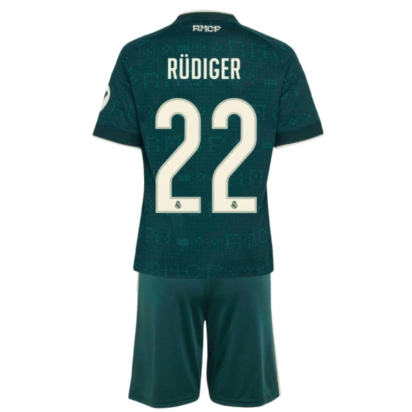 Günstige Real Madrid Rudiger 22 Kindertrikot Auswärts 2026/27 Kurzarm Günstige Real Madrid Rudiger 22 Kindertrikot Auswärts 2026/27 Kurzarm