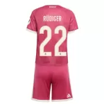 Günstige Real Madrid Rudiger 22 Kindertrikot Ausweich 2026/27 Kurzarm