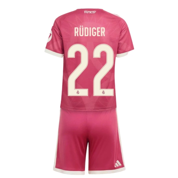 Günstige Real Madrid Rudiger 22 Kindertrikot Ausweich 2026/27 Kurzarm Günstige Real Madrid Rudiger 22 Kindertrikot Ausweich 2026/27 Kurzarm