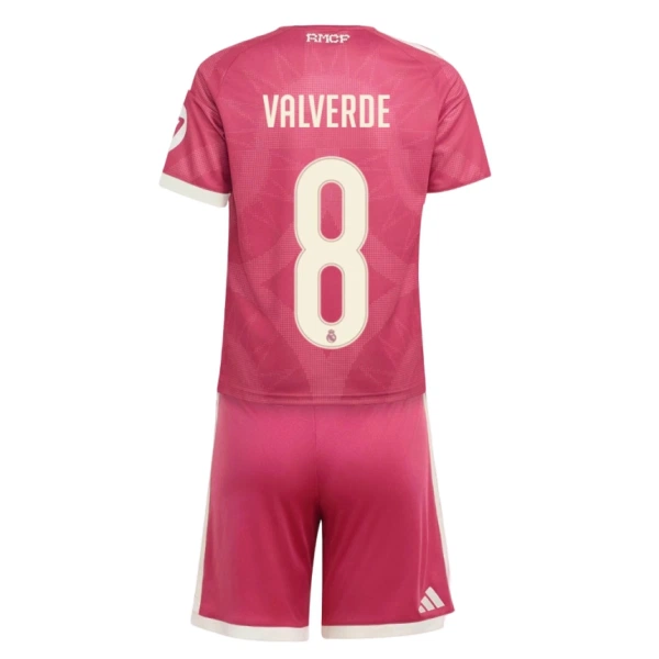 Günstige Real Madrid Valverde 8 Kindertrikot Ausweich 2026/27 Kurzarm Günstige Real Madrid Valverde 8 Kindertrikot Ausweich 2026/27 Kurzarm