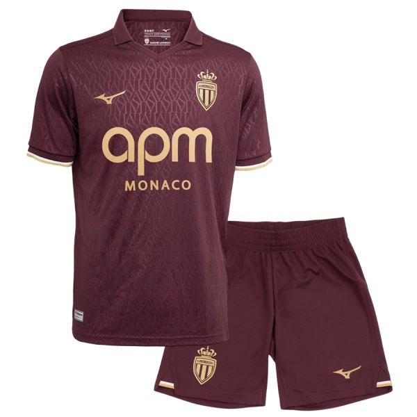 Günstige AS Monaco Kindertrikot Auswärts 2026/27 Kurzarm Günstige AS Monaco Kindertrikot Auswärts 2026/27 Kurzarm