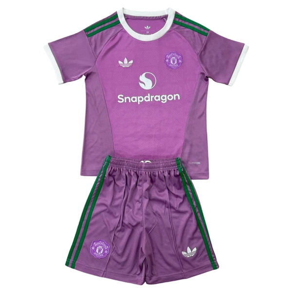 Günstige Manchester United Torwart Kindertrikot Auswärts 2026/27 Kurzarm