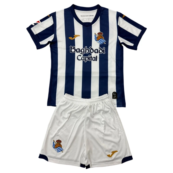 Günstige Real Sociedad Kindertrikot Heim 2026/27 Kurzarm Günstige Real Sociedad Kindertrikot Heim 2026/27 Kurzarm