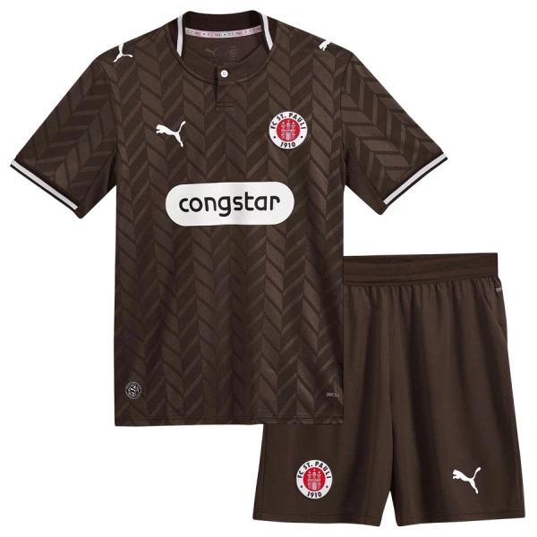 Günstige St Pauli Kindertrikot Heim 2026/27 Kurzarm